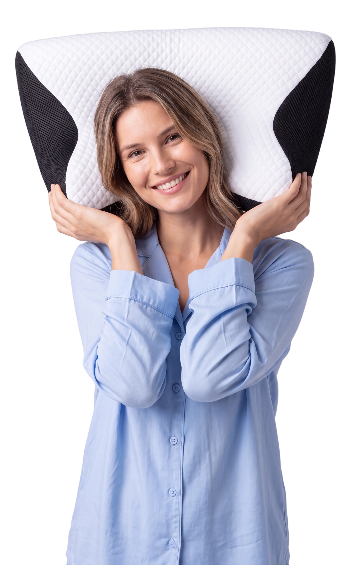 More Neck Support. More Comfortable Nights.